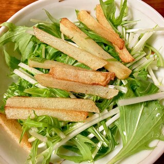 じゃがいもと水菜のサラダ